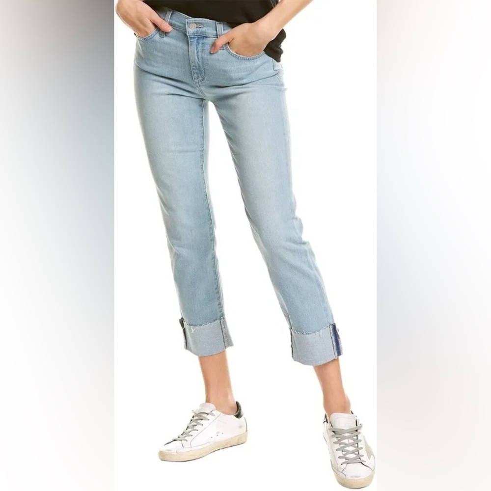 joe's jeans mid rise straight cropped jeans windsor size 28. EUC